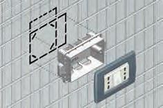 Prikaz razrezane pločevine v kaseti za vgradnjo električne doze